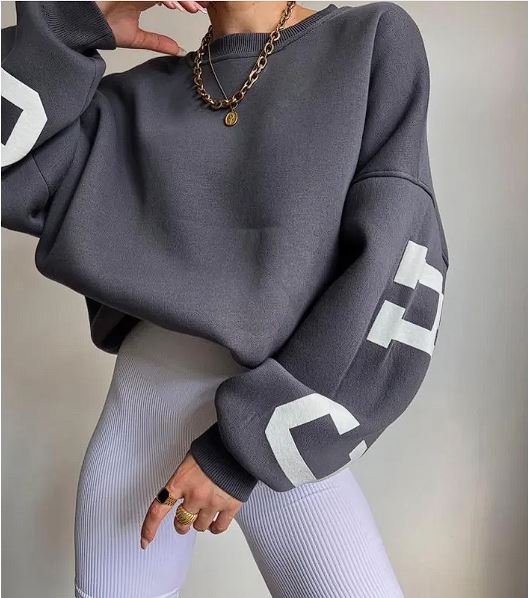The Shadow Knit Oversized Crew