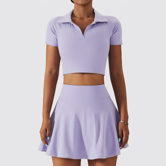 Midnight Doll Pleated Tennis & Gym Set