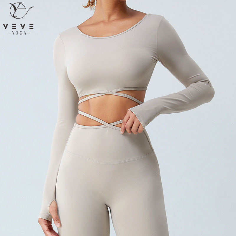Sculpt Wrap Long Sleeve Top
