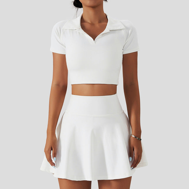Midnight Doll Pleated Tennis & Gym Set