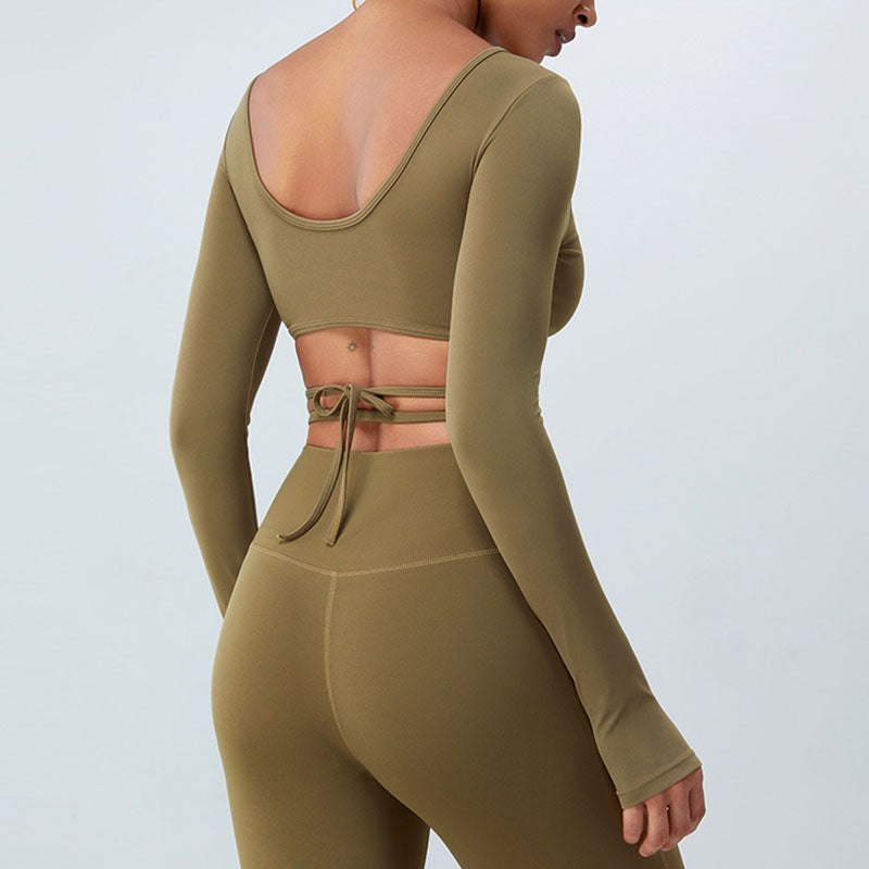 Sculpt Wrap Long Sleeve Top