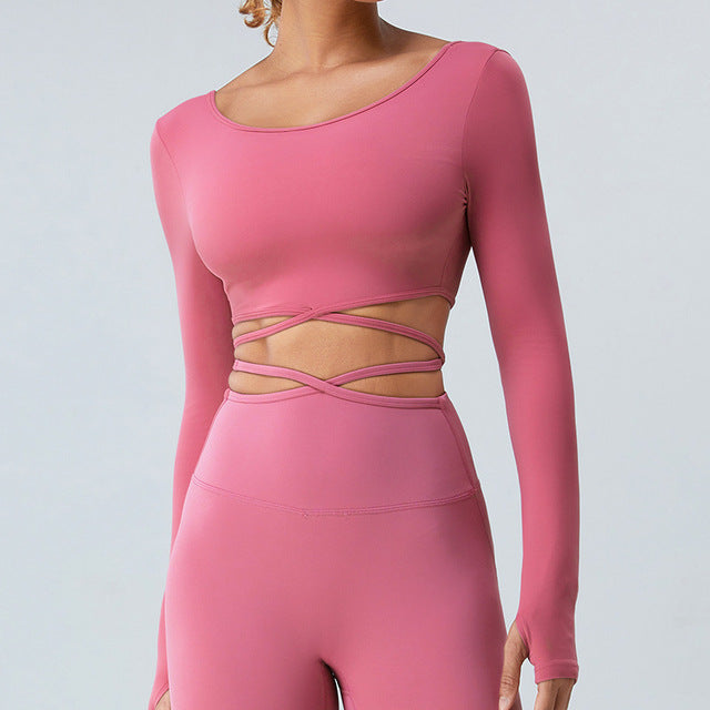 Sculpt Wrap Long Sleeve Top